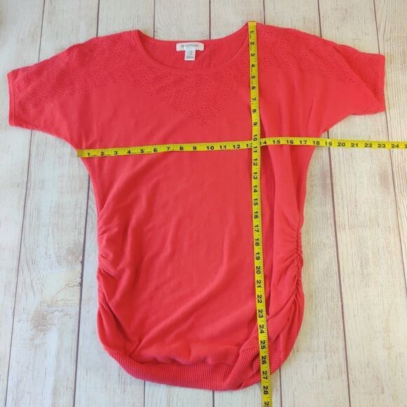 Pair of Motherhood Maternity gathered stretch top sz M - Picture 7 of 10